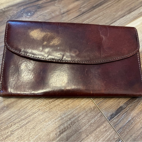 Vintage Gary's Leather  Credit Card ID Window Bifold Wallet - Made in USA - Picture 2 of 8